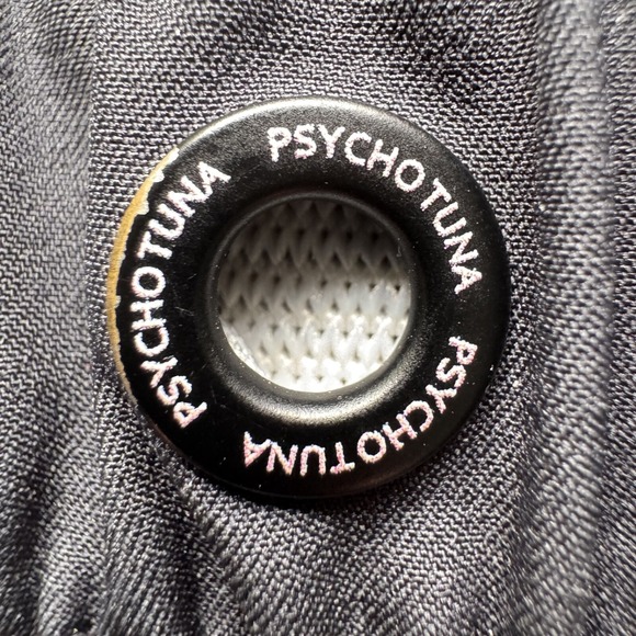 PSYCHO TUNA 6" Solid Unlined Swim Shorts Mens Medium Black Trunks‎ Elastic Waist - Picture 5 of 13